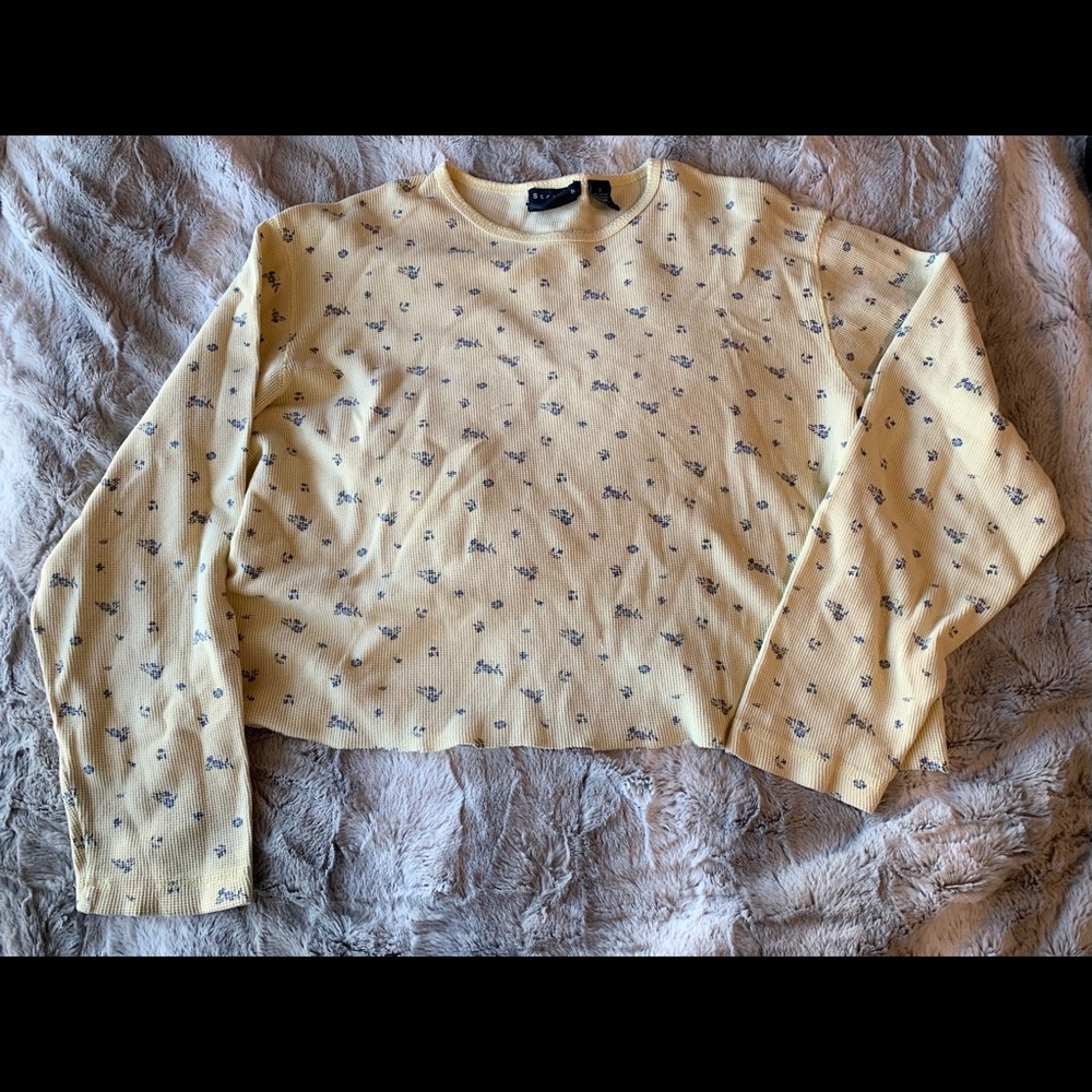 long sleeve crop top